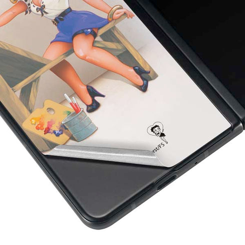 Betty Boop The Artist Galaxy Z Fold4 5G Skin